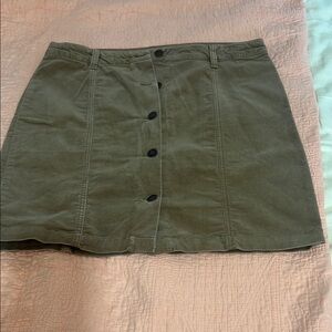 G.H. Bass & Co. Tan A-line Cargo Mini Skirt